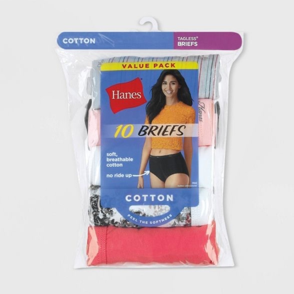 Hanes Women's 10pk Cotton Classic Briefs